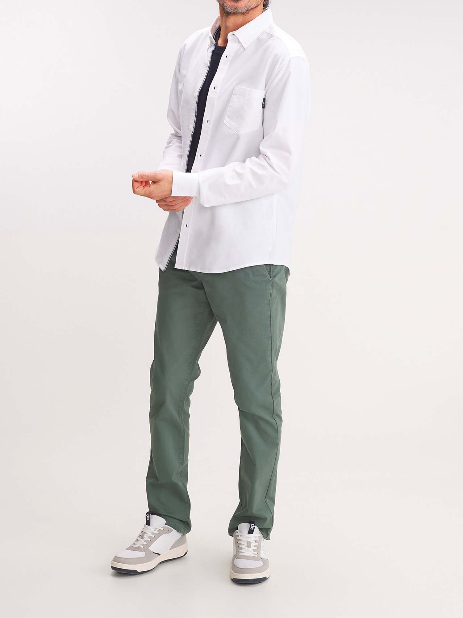Chemise Homme Manches Longues Blanc