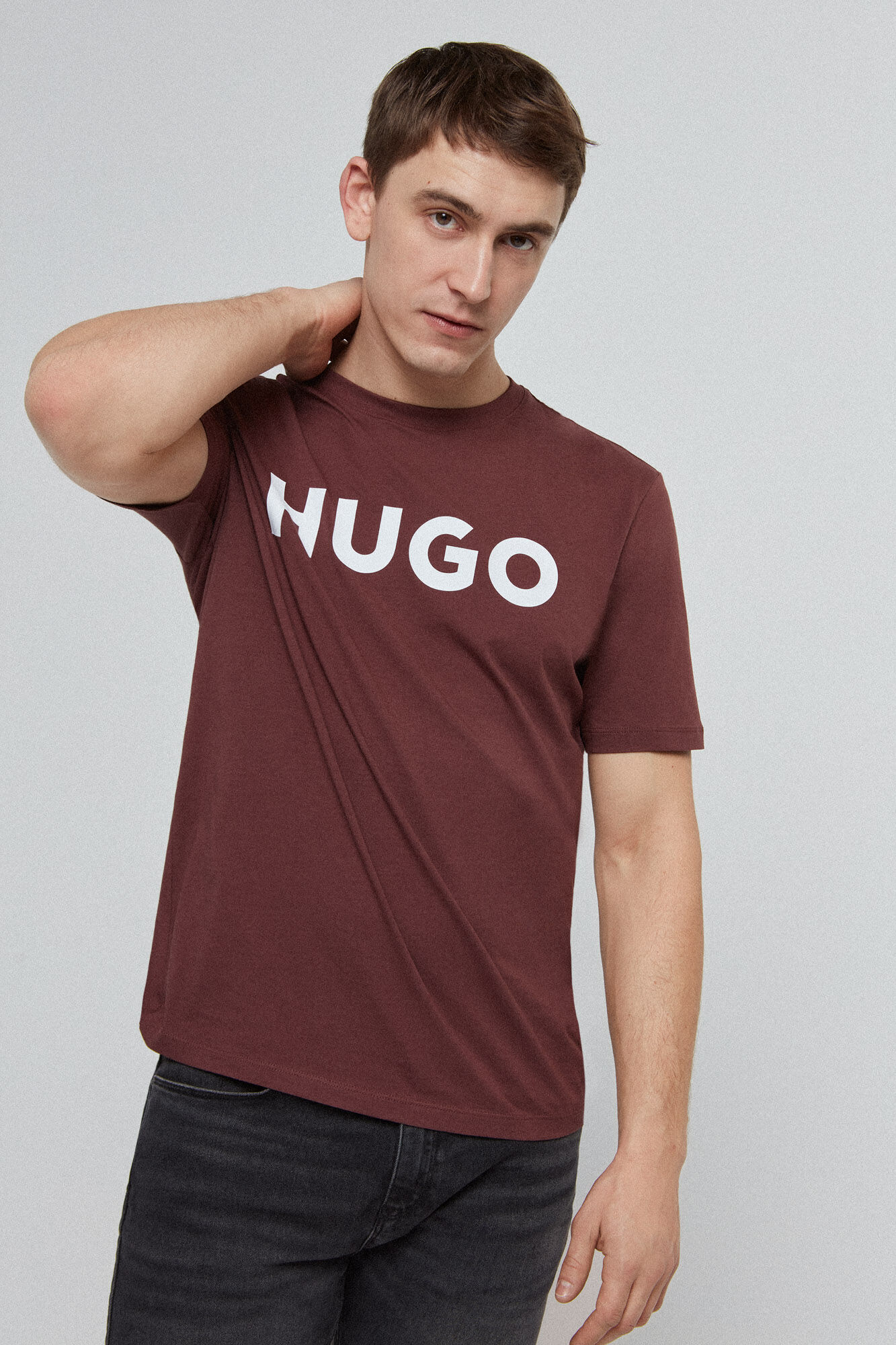 Camiseta de manga curta - marrom escuro