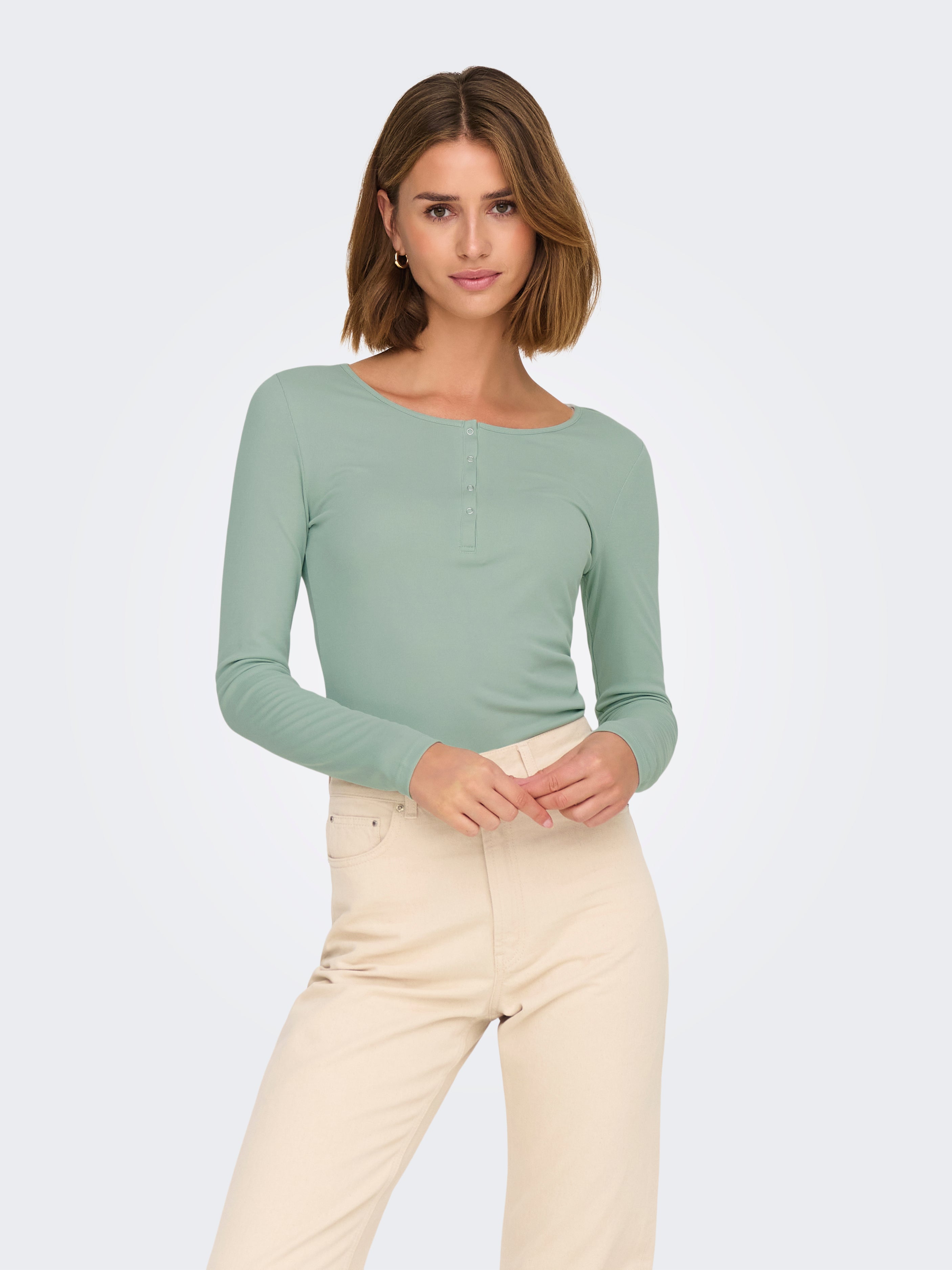 ONLFREE Top Aqua Gray