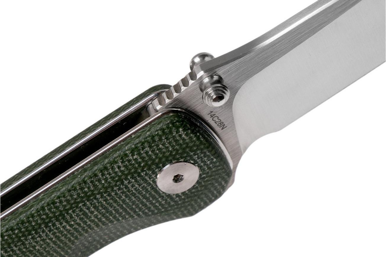 QSP Knife Hawk QS131-H Green Micarta zakmes
