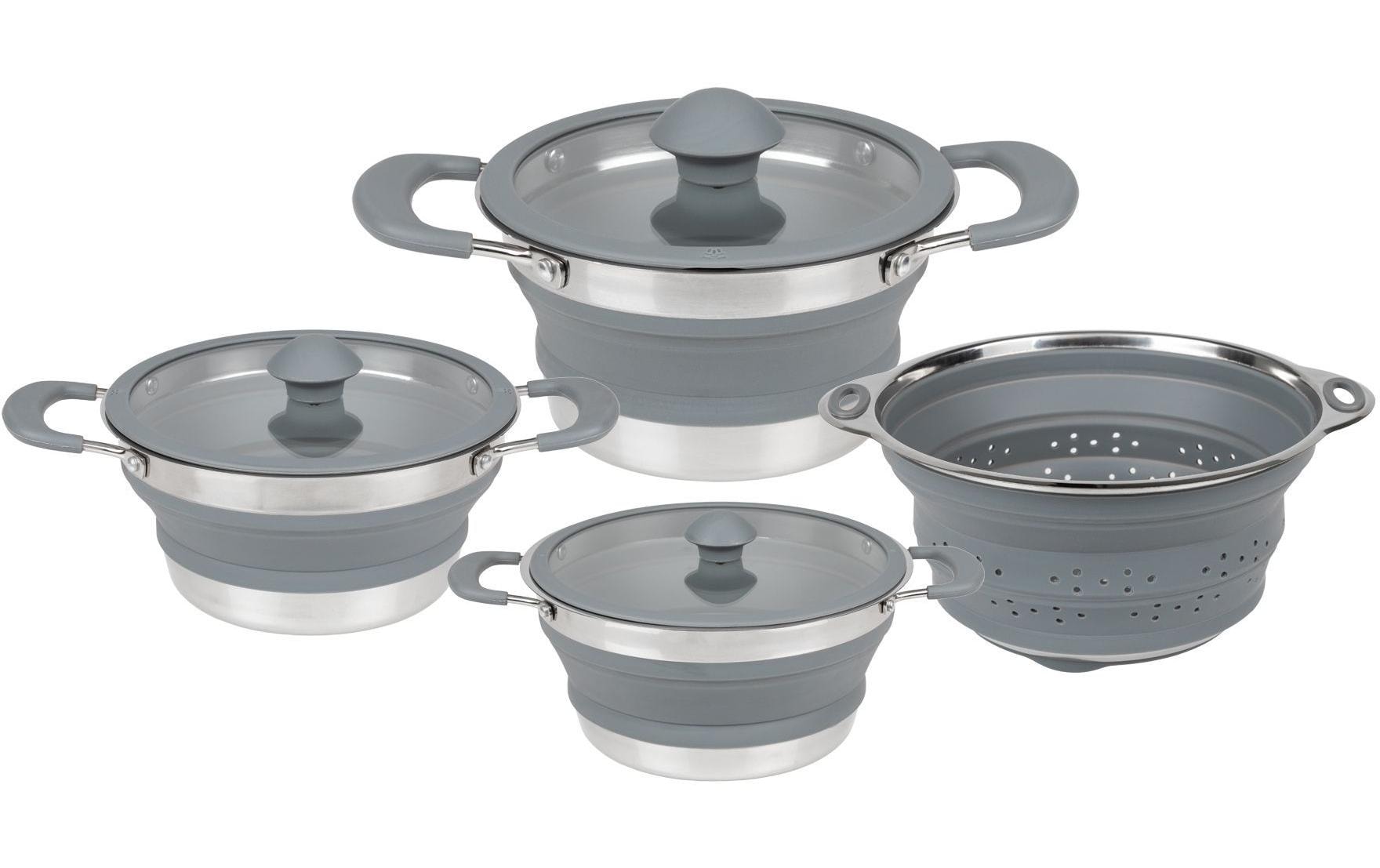 Kochgeschirr-Set, faltbar4-teiliges Outdoor-Kochset