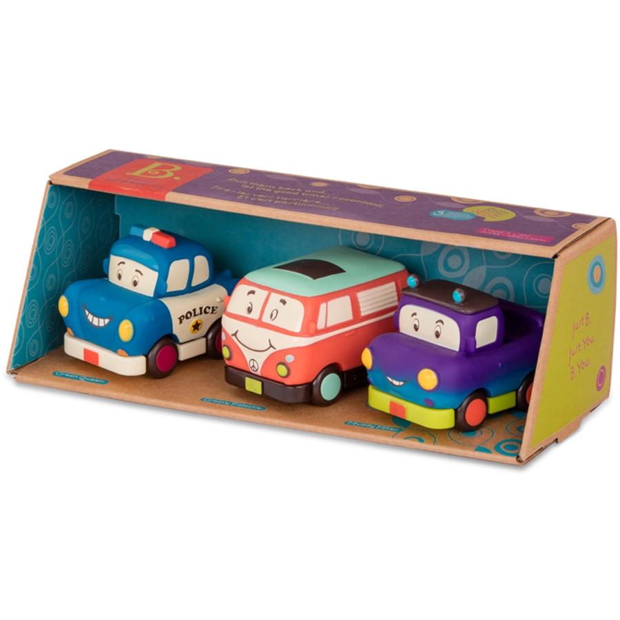 B.TOYS B. Mini Wheee-ls Aufziehbare Fahrzeuge Set 2 Mehrfarbig