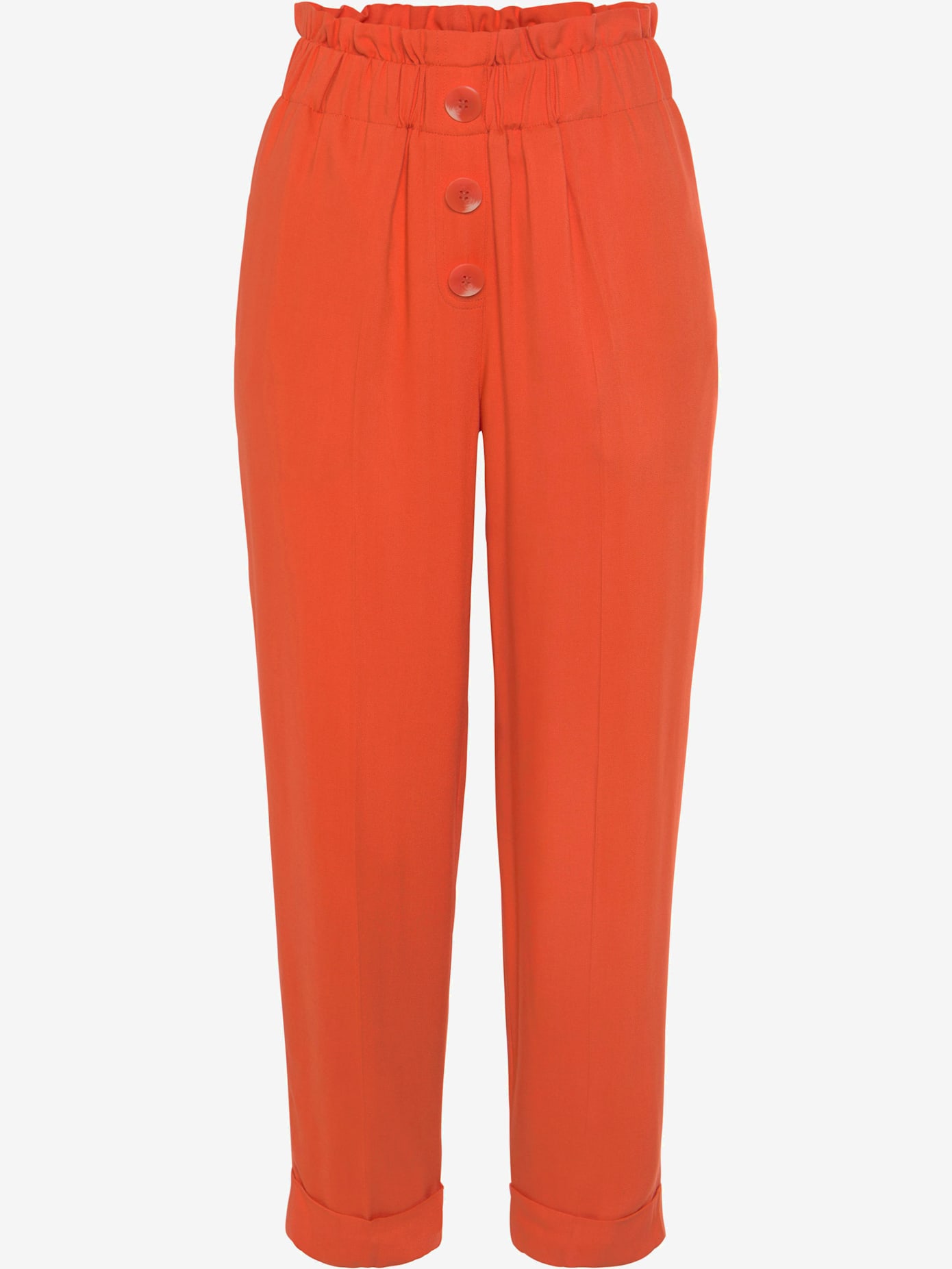 Pantalon paperbag léger avec ceinture élastique