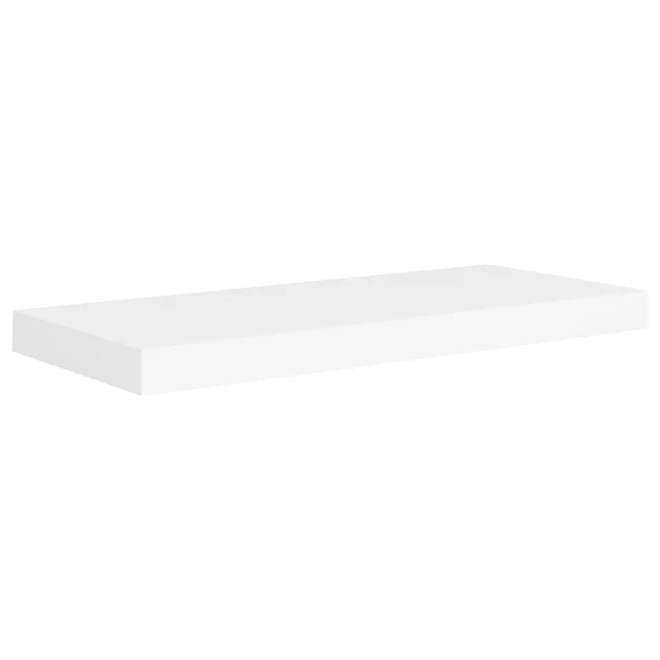 vidaXL - Wandschap - Wit - MDF - 60 x 23.5 x 3.8 cm - 2 stuks