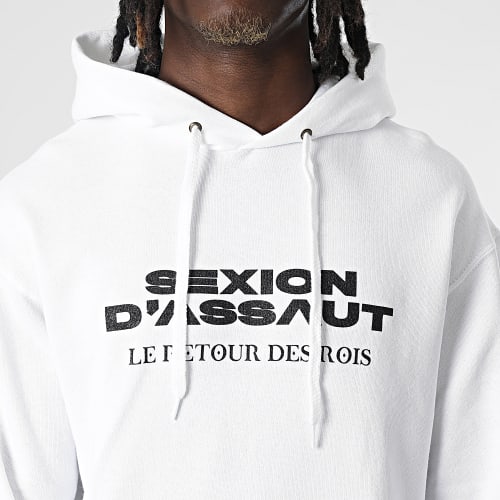 Sweat Capuche Le Retour des Rois Blanc Noir