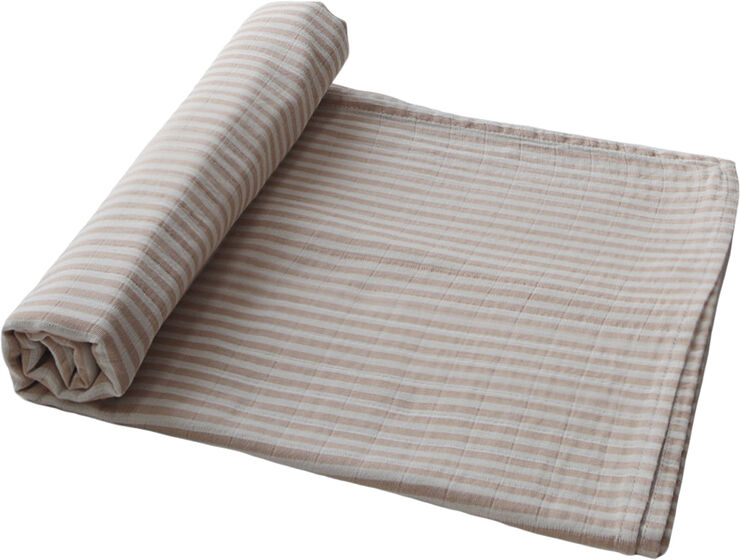 Mushie Mushie Babysvøb - Natural Stripe Natural stripe