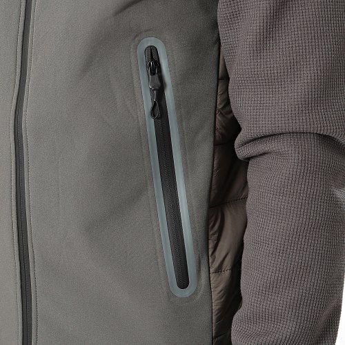 Veste Zippée Gris Anthracite