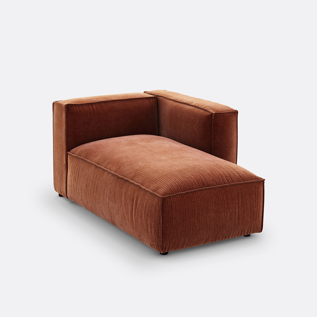 LA REDOUTE INTERIORS<br>Poltrona modular em veludo vintage canelado, Seven