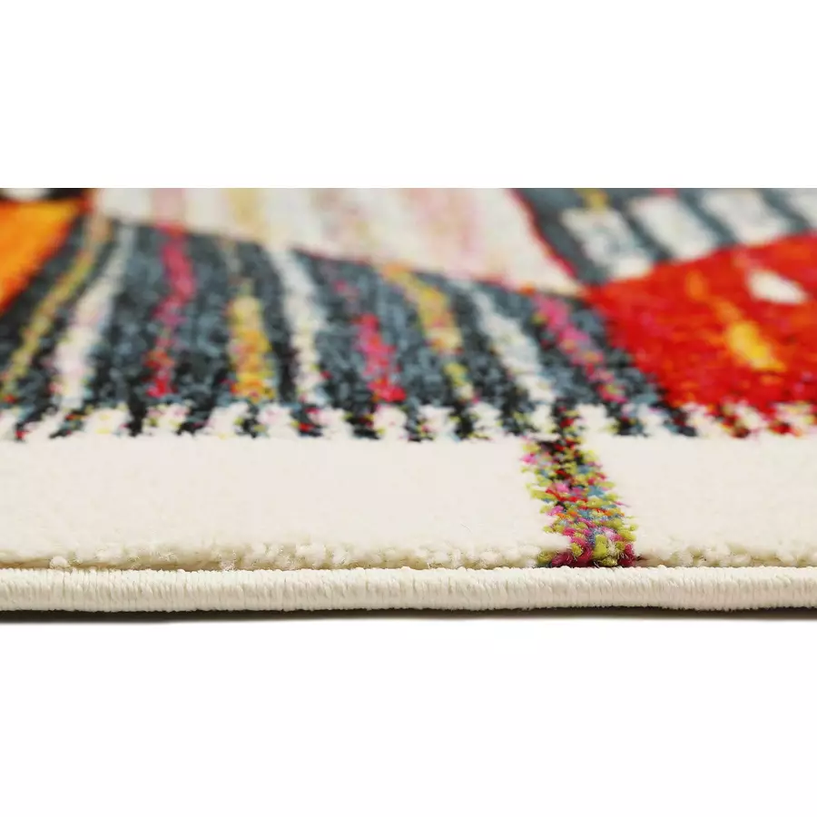Wecon home Kurzflorteppich Modern Berber multicolor