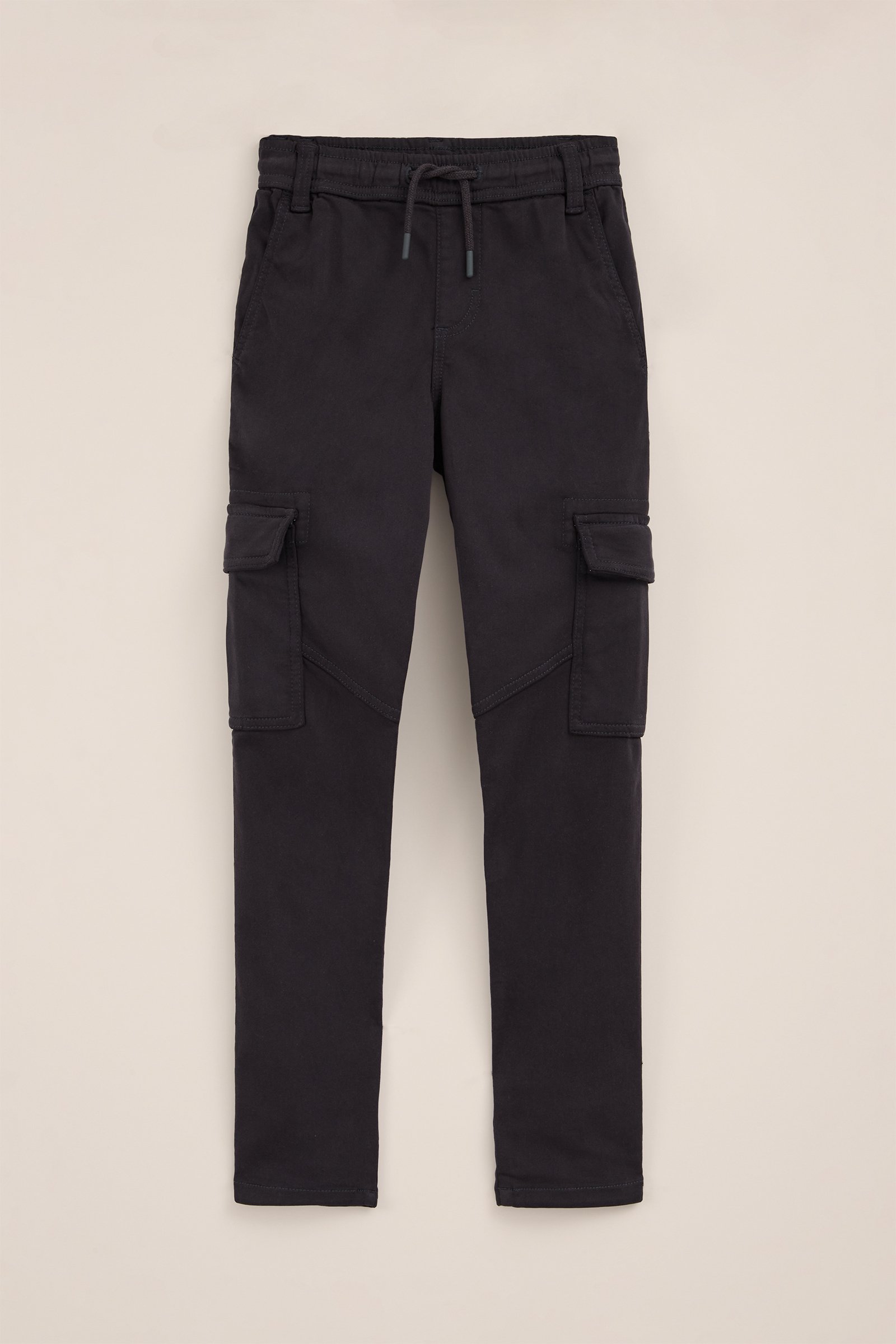 Jongens slim fit cargobroek WE Fashion Donkergrijs