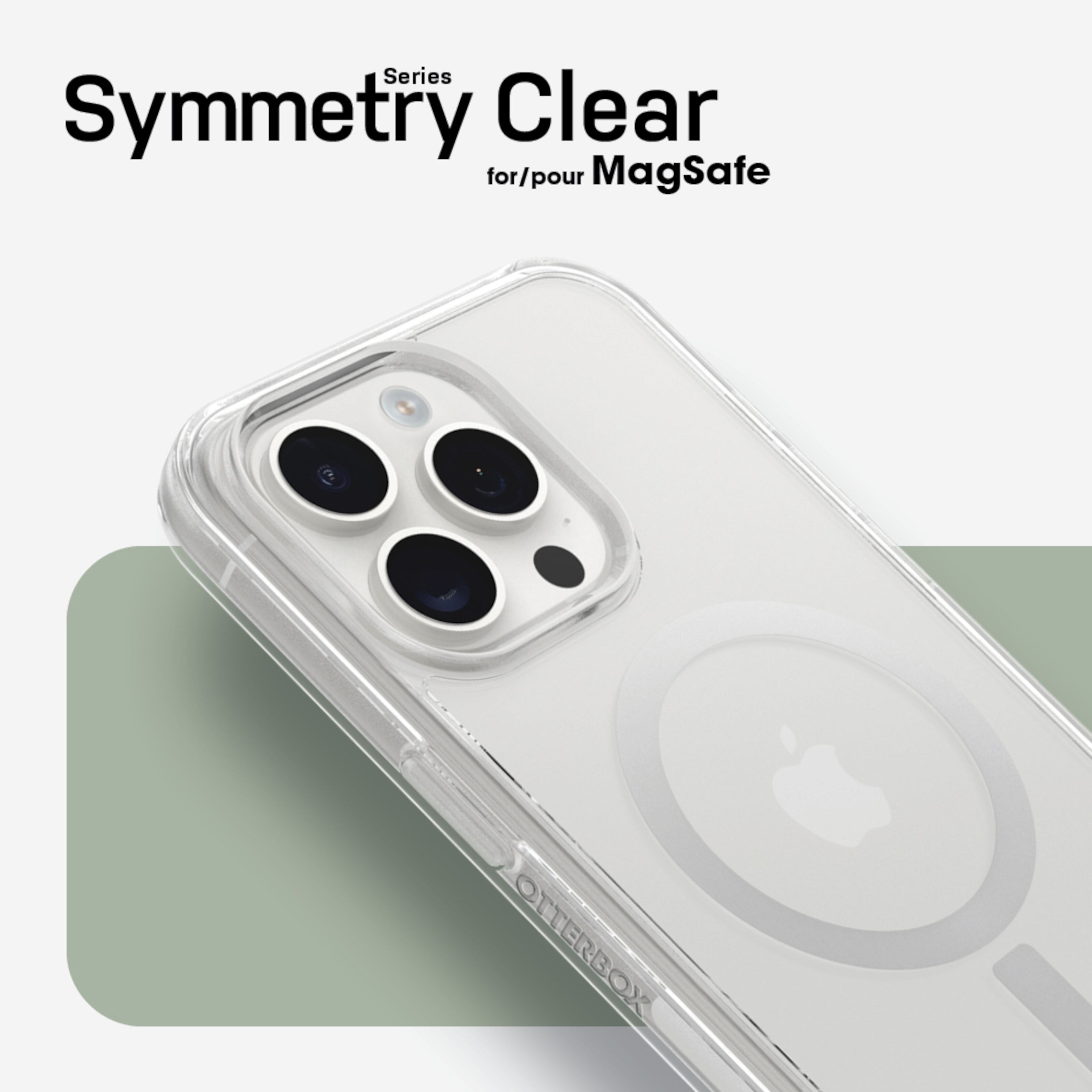 Otterbox Symmetry Magsafe for iPhone 15 Pro Gjennomsiktig