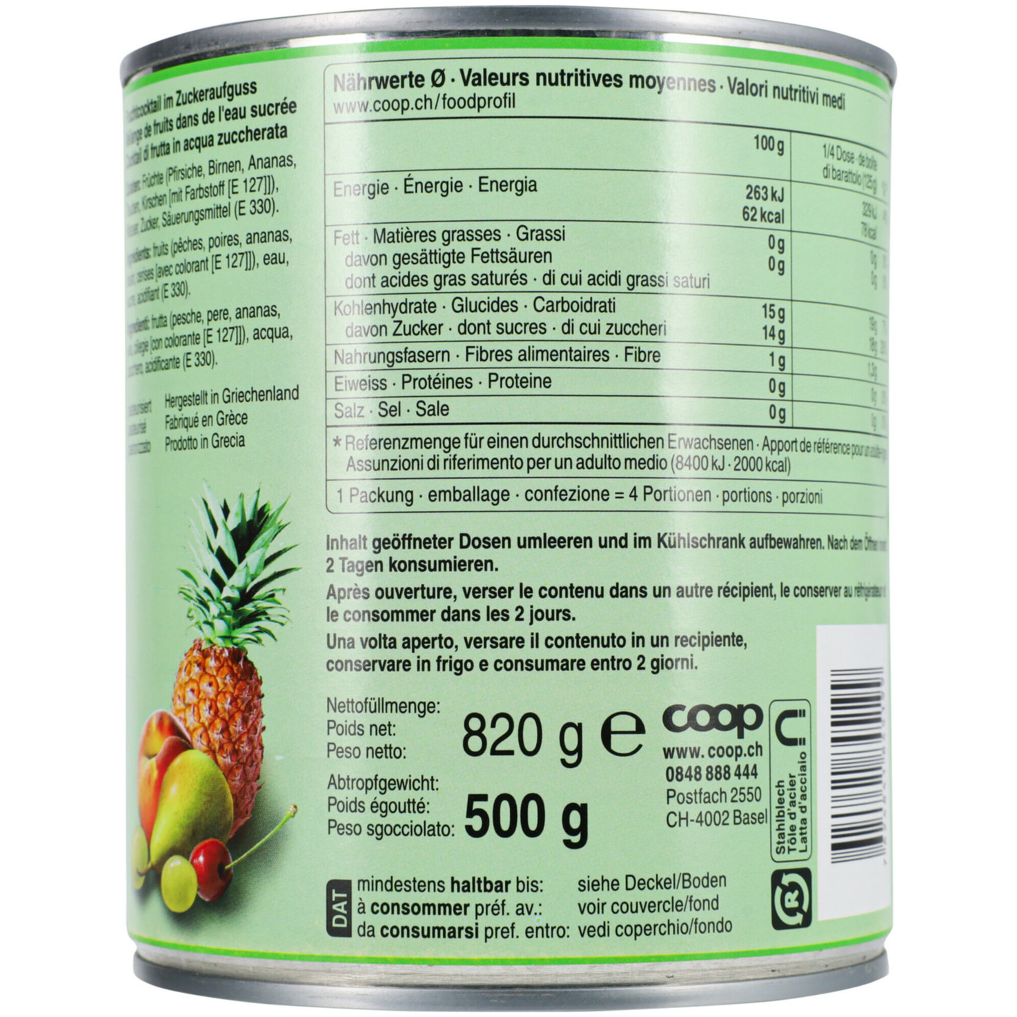 Prix Garantie Fruchtcocktail