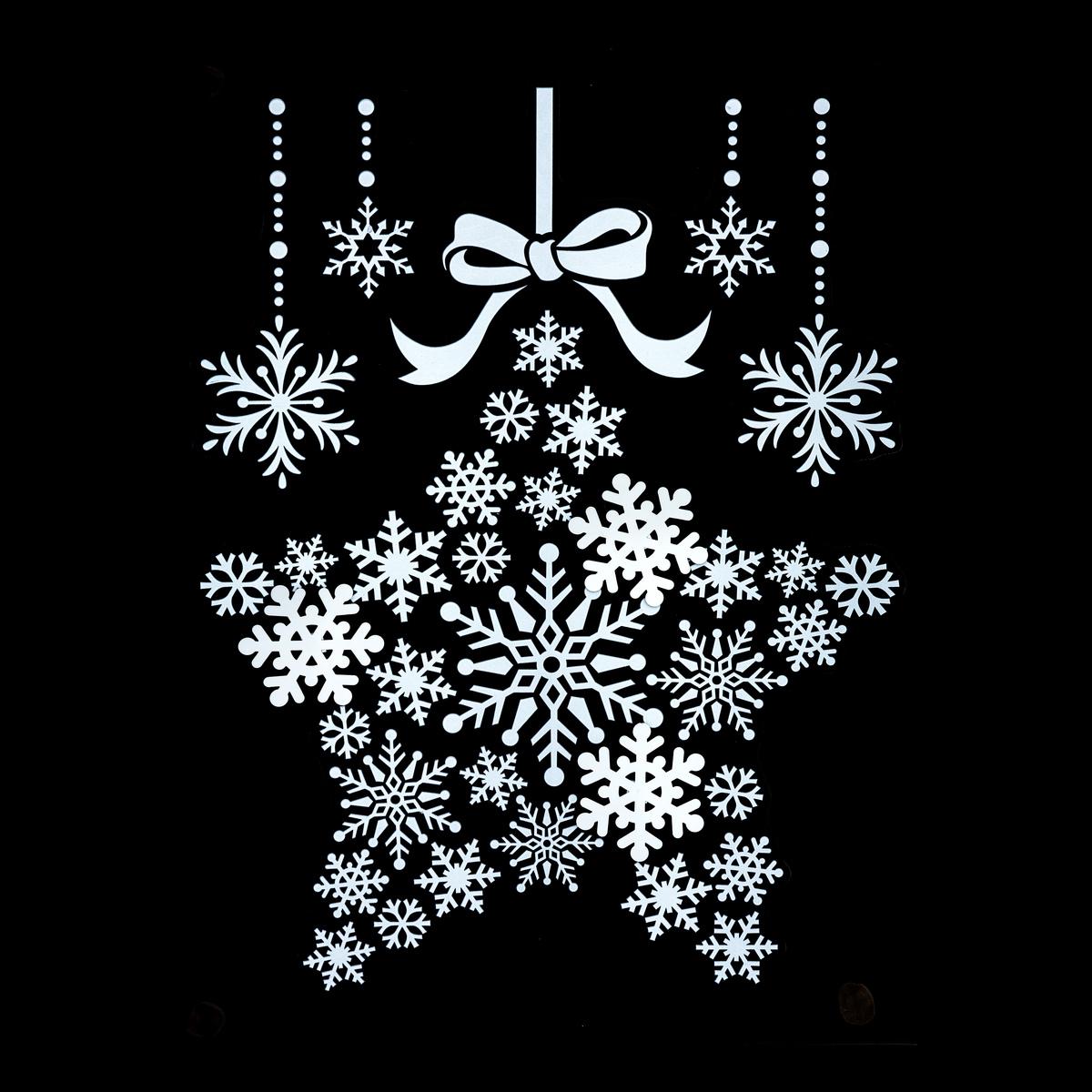 STICKER FORME FLOCONS 29X40CM