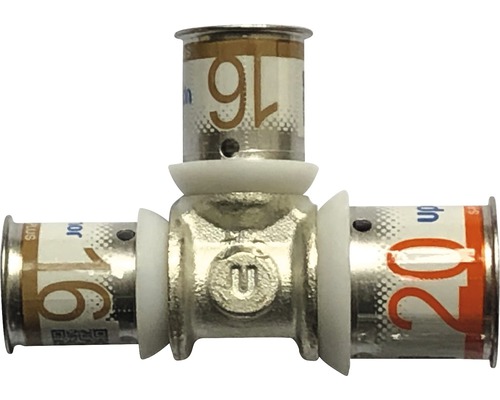 Uponor T-stuk, gereduceerd, 20 x 16 x 16 mm