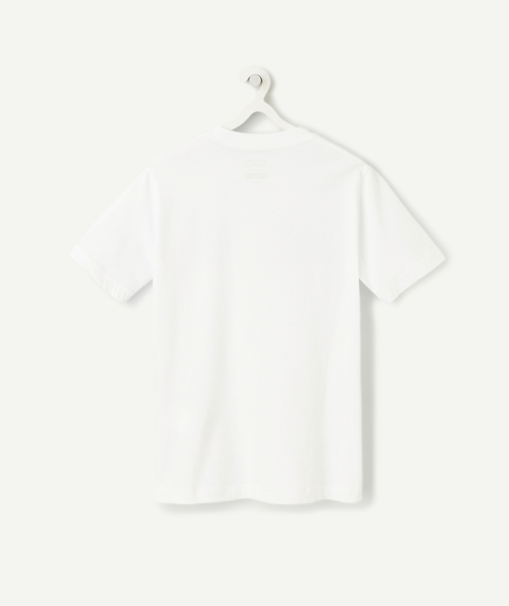 VANST-SHIRT EN COTON BLANC CLASSIC AVEC LOGO NOIR
