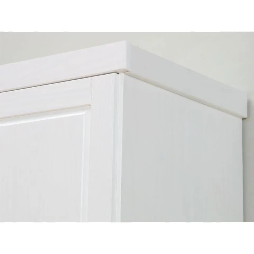 Hioshop 4deurs kast wit 2x2 Oslo kledingkast