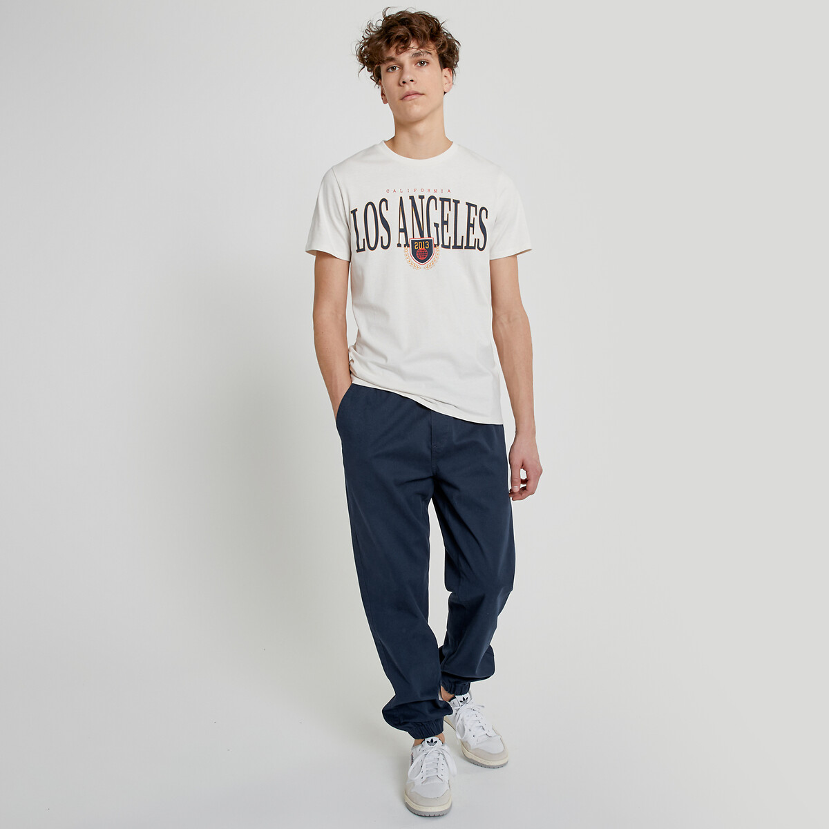 COLEÇÕES LA REDOUTE<br>Joggers em algodão