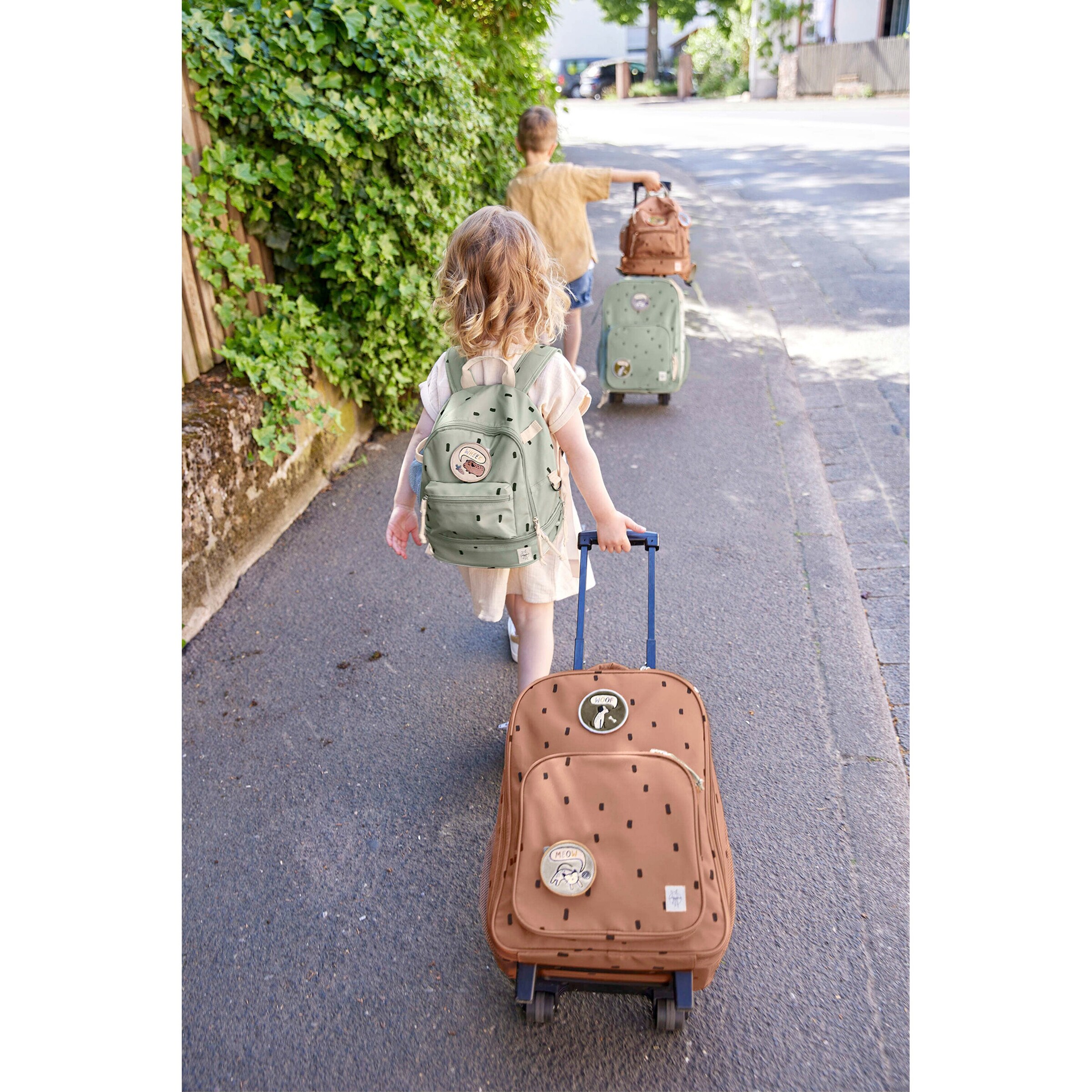 Lässig Kindertrolley Happy Prints caramel