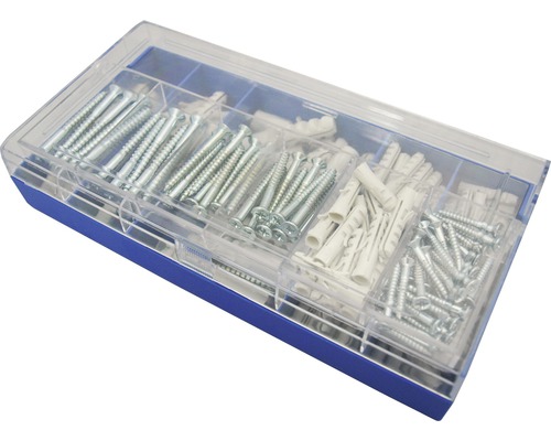 Schroef- en deuvelassortiment, 195 stuks