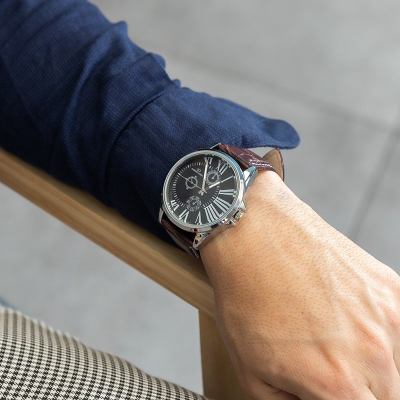 Montre Homme Bracelet Chocolat GIORGIO
