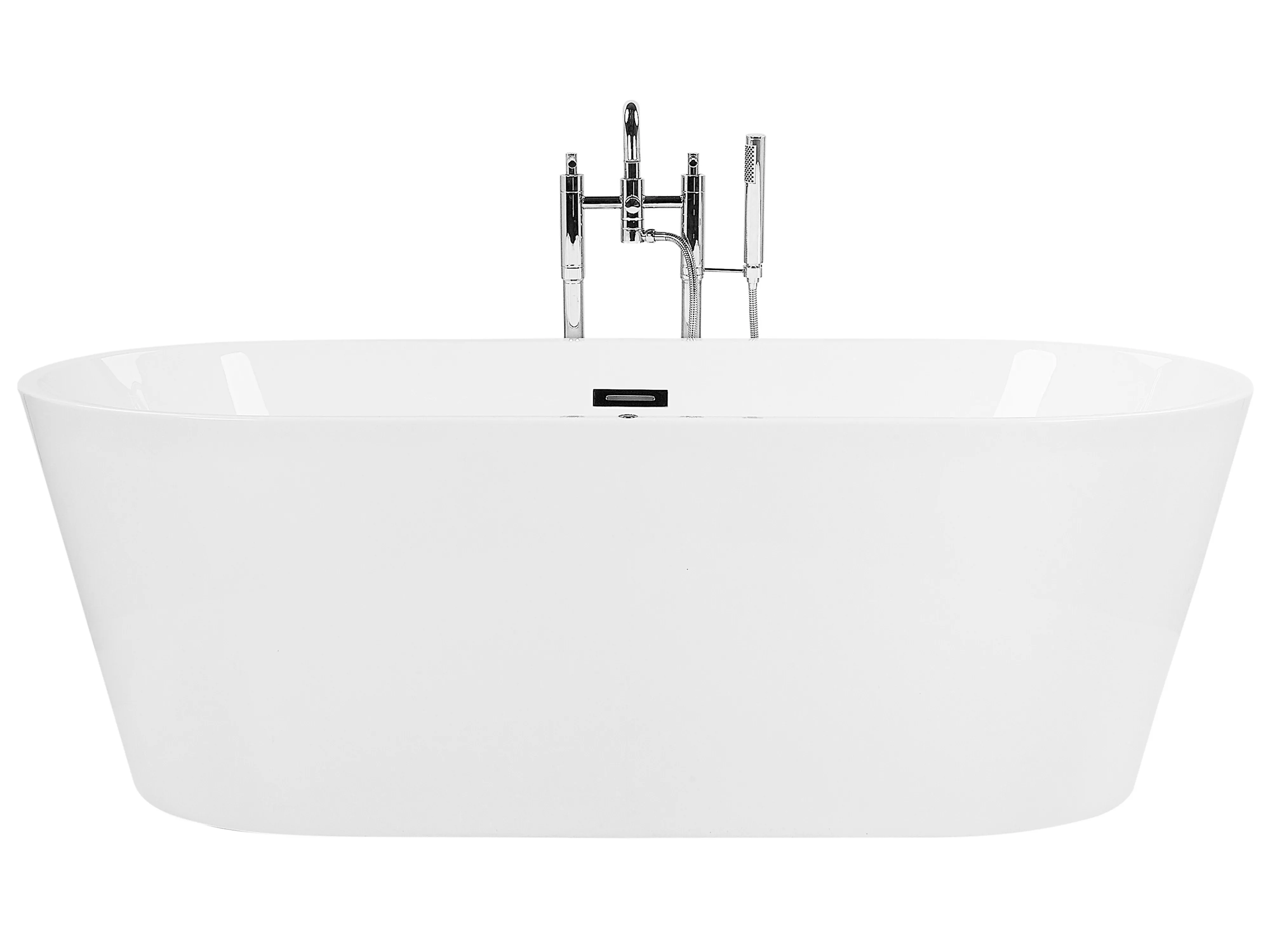 Vrijstaand bubbelbad met LED HAVANA 170 x 80 cm Wit