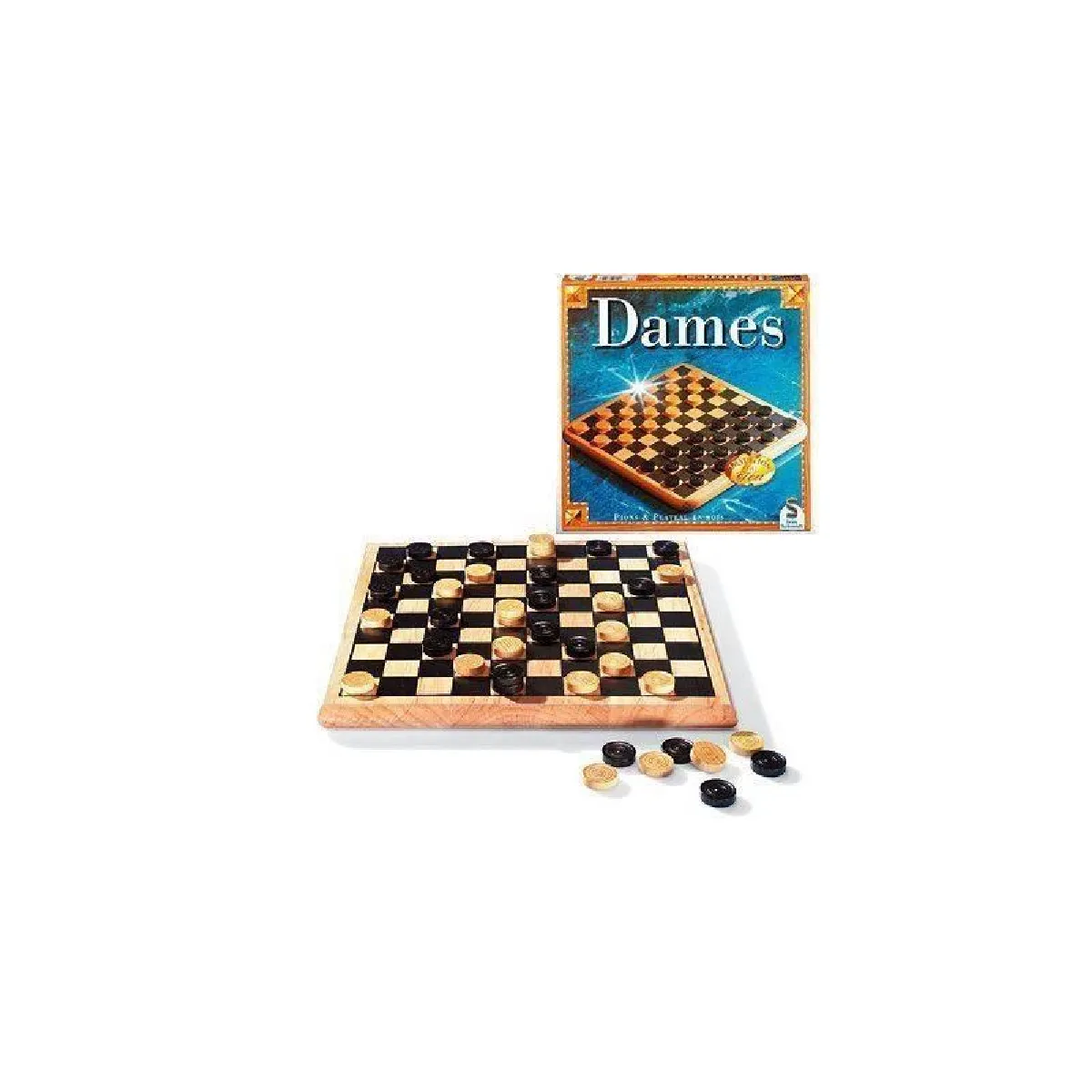 Jeu de société Dames bois tradition