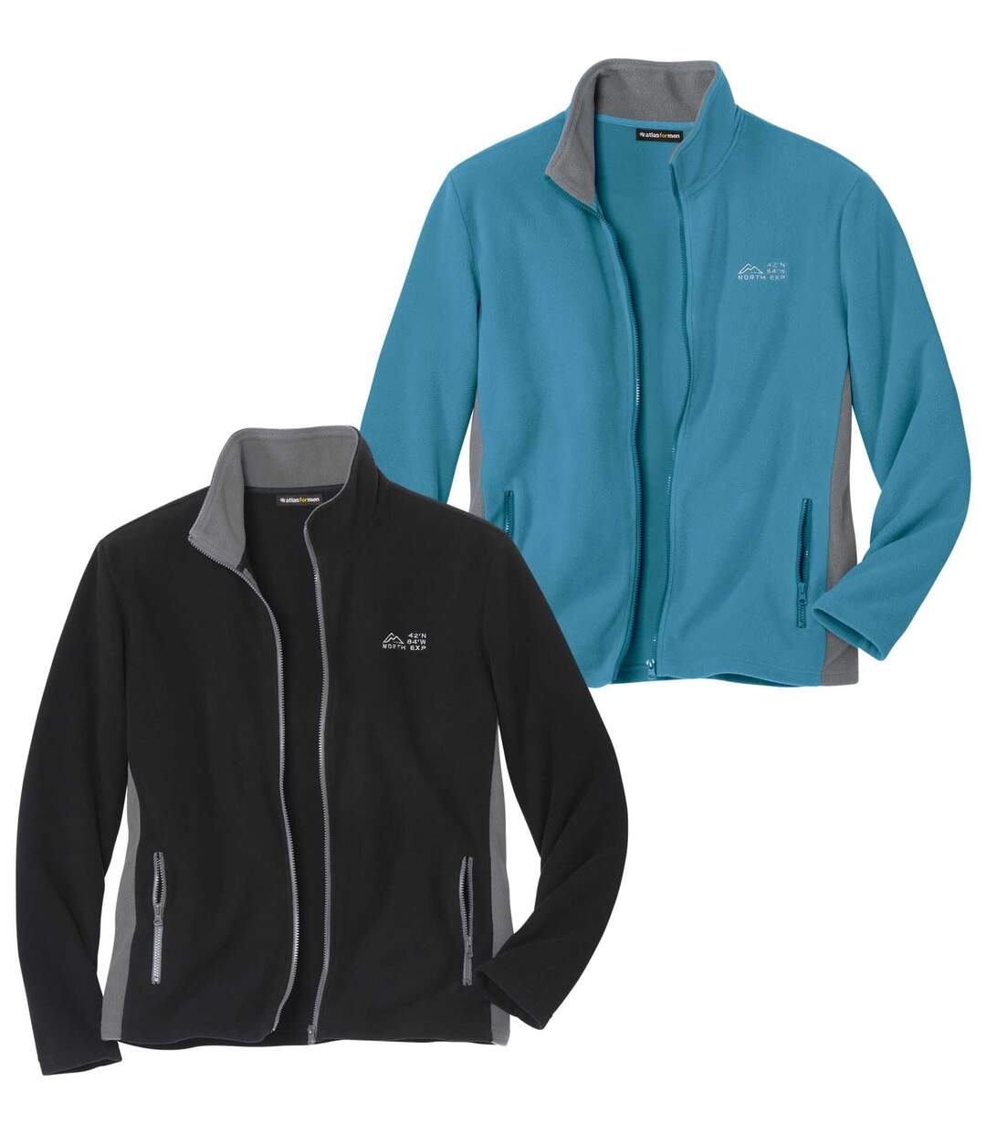Lot de 2 Vestes Polaires Bicolores Atlas®
