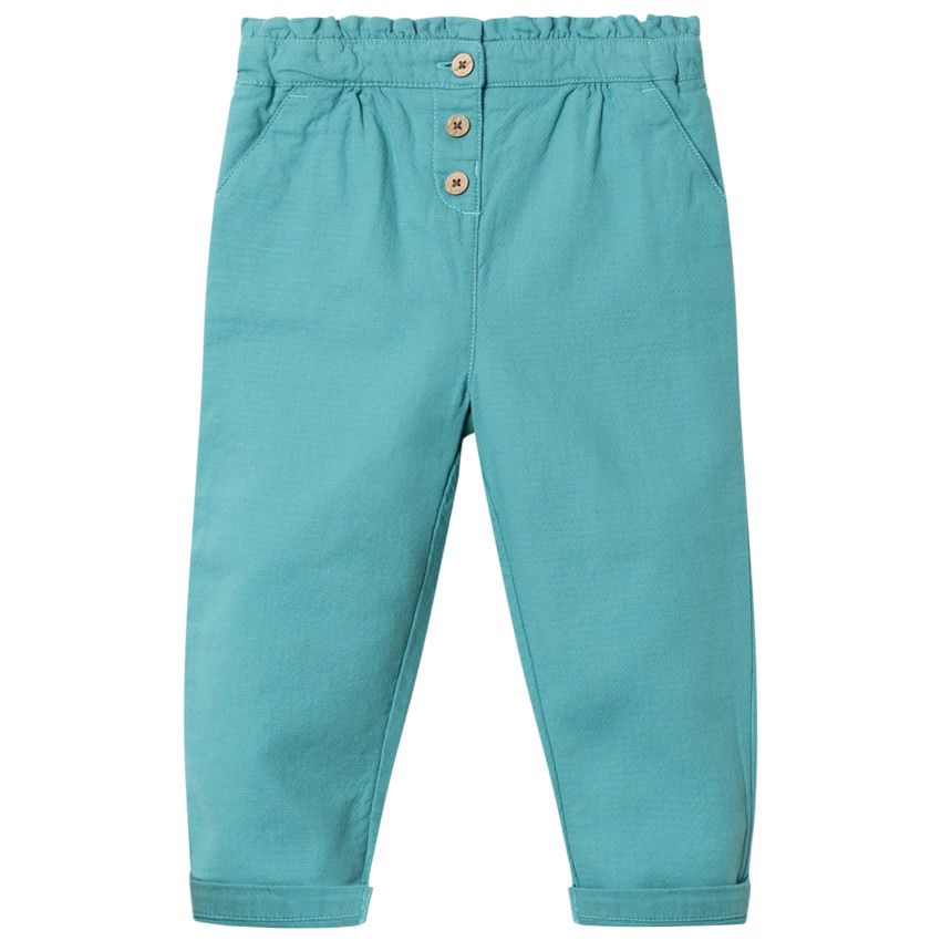 Pantalon en maille fantaisie à poches italiennes - Bleu