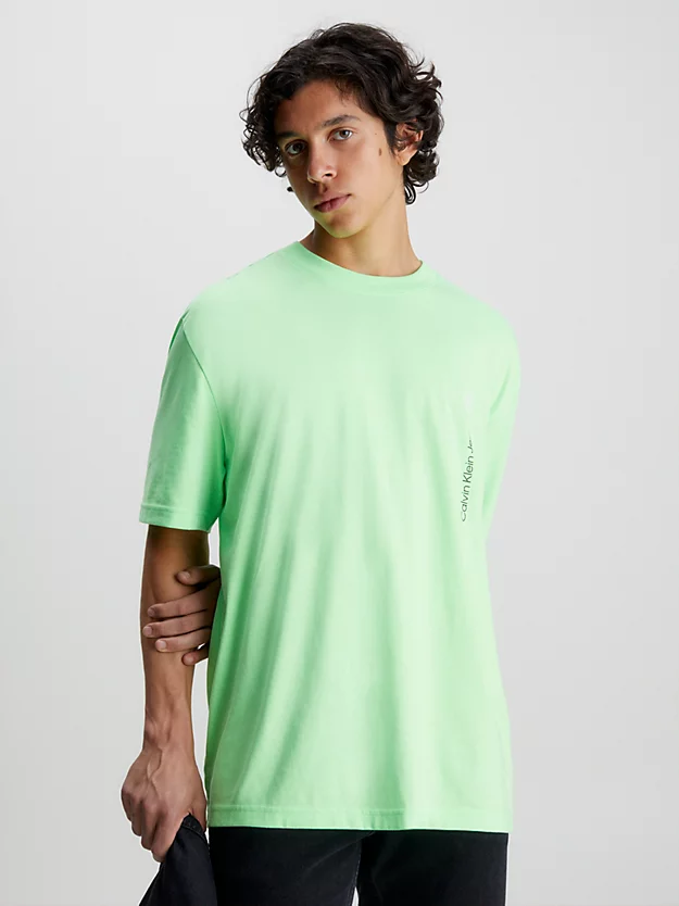 Camiseta oversized em mistura de algodão