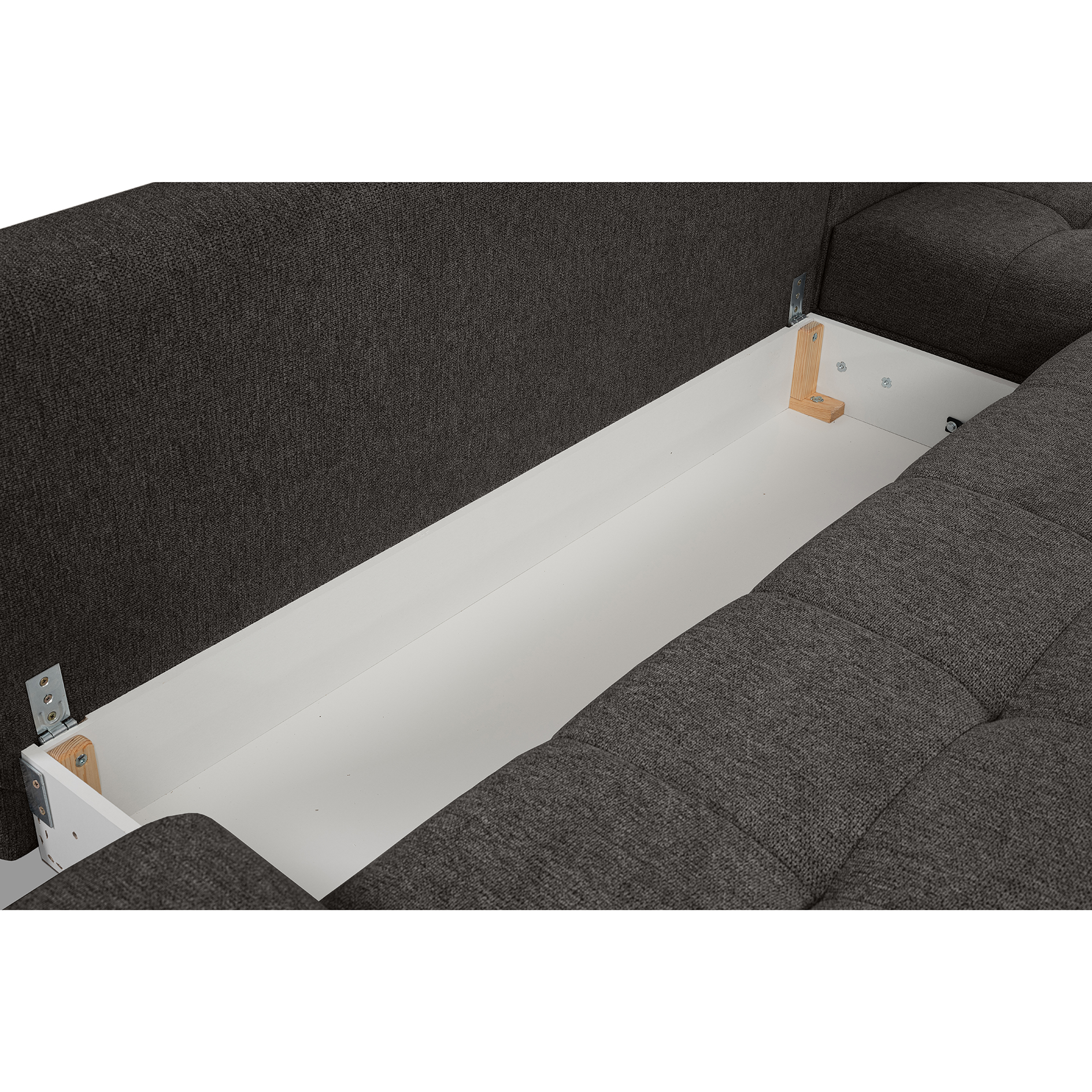 Ecksofa - elephant- Liegefunktion und Staukasten - Longchair rechts