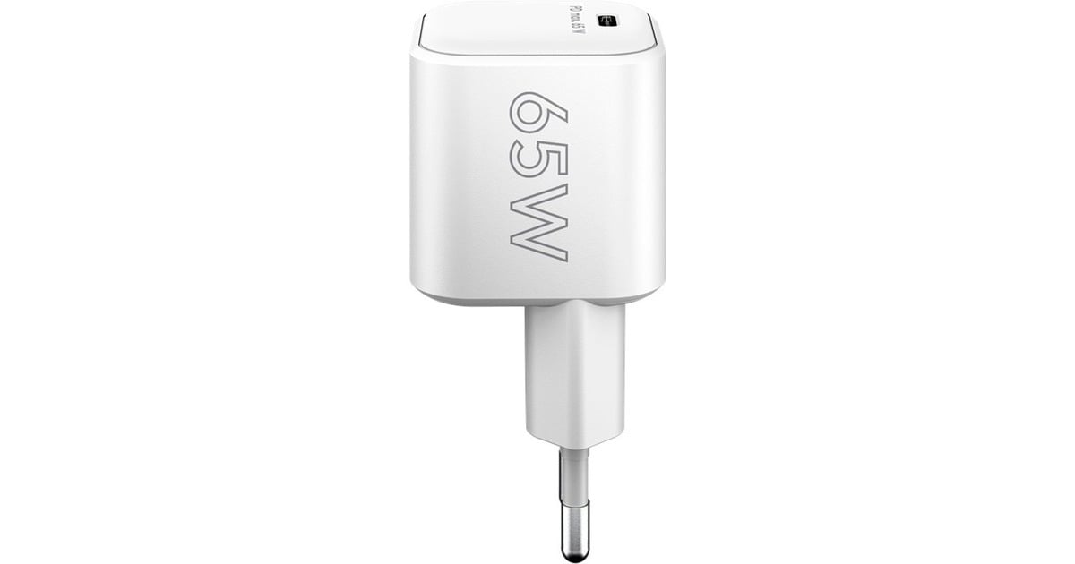 goobayUSB-C PD GaN snellader Nano (65 W)   (Wit, 1x USB-C, Power Delivery 3.0)