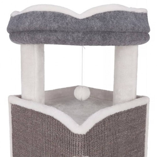 Arranhador para gatos com toca, multicolorido