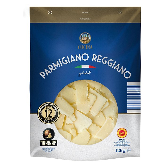 CUCINA NOBILE Italienischer Reibekäse 125 g, Parmigiano Reggiano