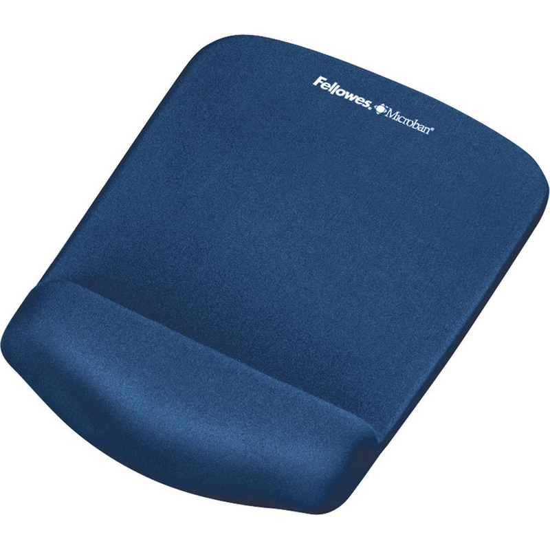 Fellowes Mausmatte mit Handgelenkauflage PlushTouch, blau