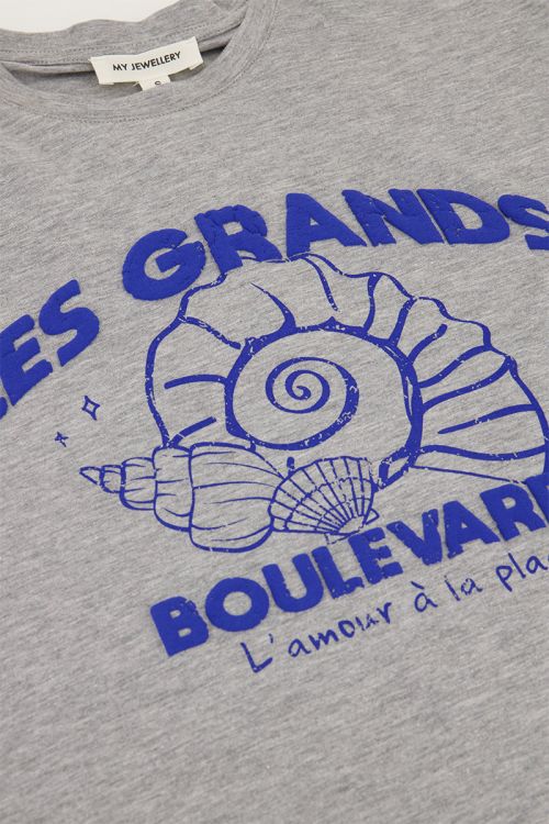 Grijs T-shirt ''Les grand boulevards''