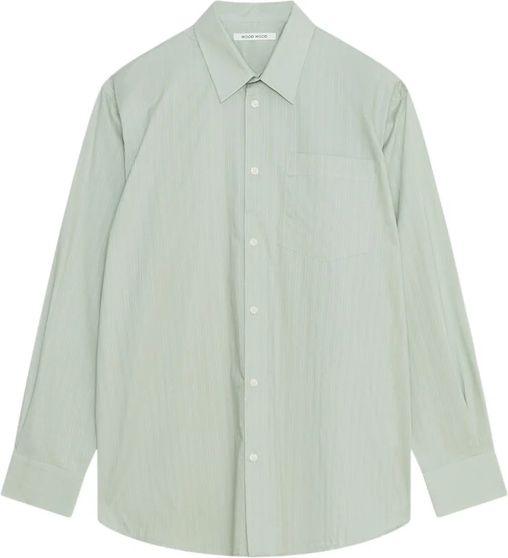 Wood Wood WWNico Poplin Shirt Frosty