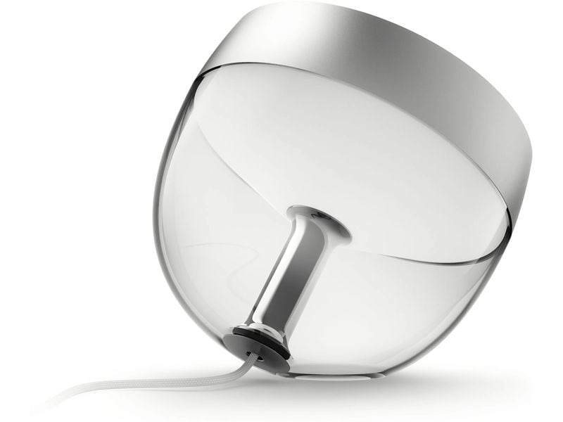 Philips Hue Tischleuchte White & Color Ambiance Iris Silber Akzentleuchte für einmalige Lichtstimmungen