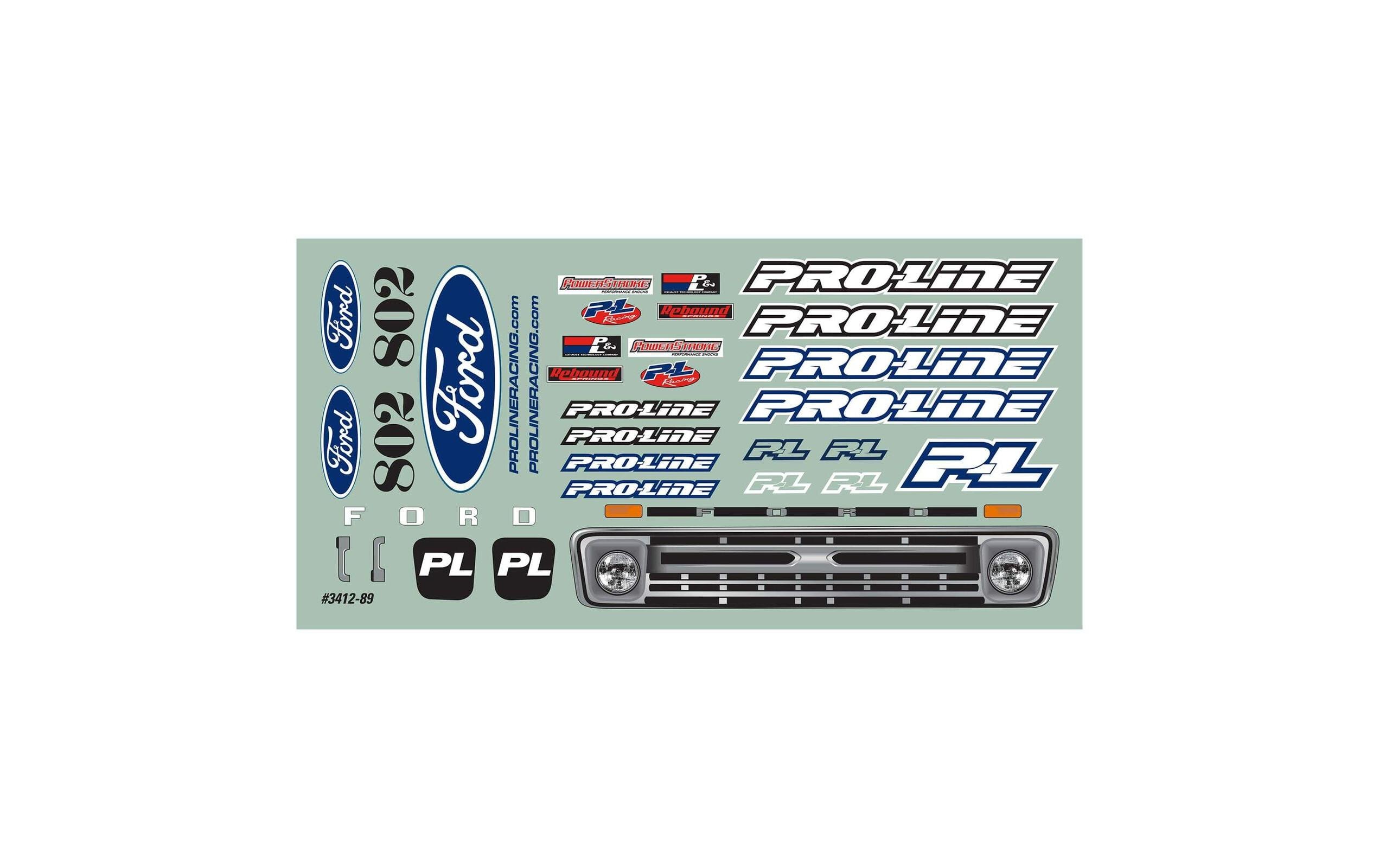 Karosserie Ford F-100 1966 unlackiert, 1:10Monster Truck Karosserie für Stampede