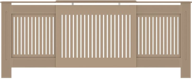 Radiatorombouw - Wit - MDF - Verstelbare Lengte 142-205 cm