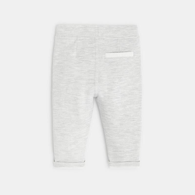 Pantalon coton fantaisie gris bébé garçon Gris ou noir