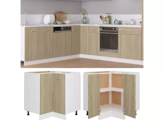 Armoire de plancher d'angle 