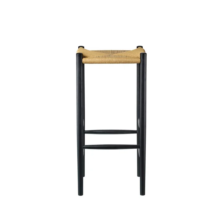 FDB Møbler - Jørgen Bækmark Barhocker J164C, H 67 cm, Eiche natur / Papierschnur