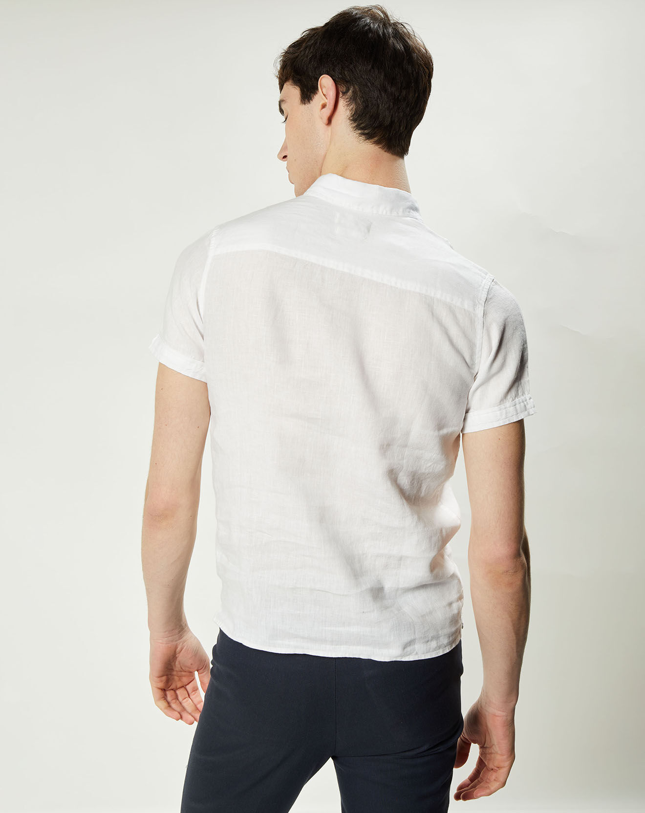 Harris Wilson Chemise regular 100% Lin Efe blanche
