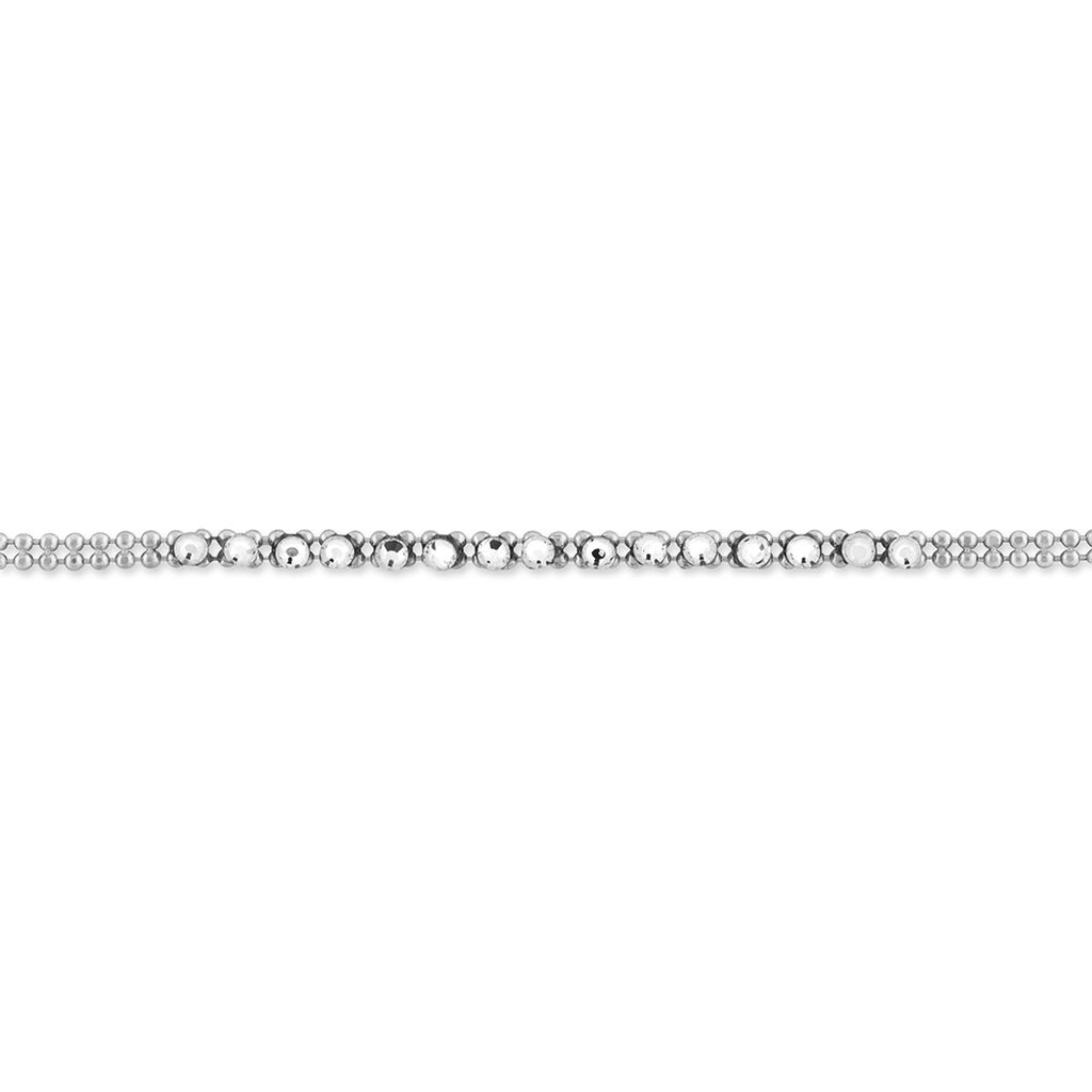 Bracelet Emna Argent Blanc Pierre De Synthese