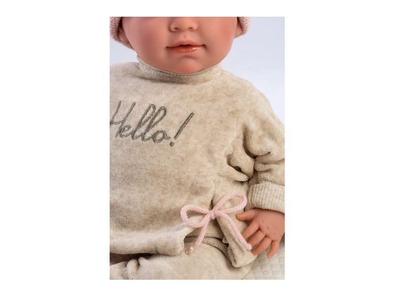 Llorens Babypuppe Mimi Hello 42 cm New Born Puppe mit weichem Stoffkörper