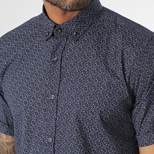 Chemise Manches Courtes Bleu Marine