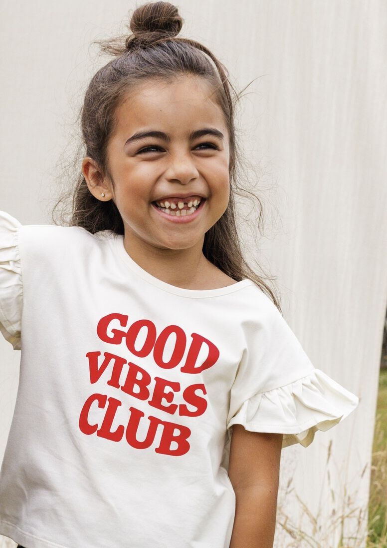 LOOXS Little gebroken wit looxs little t-shirt 2413-7471