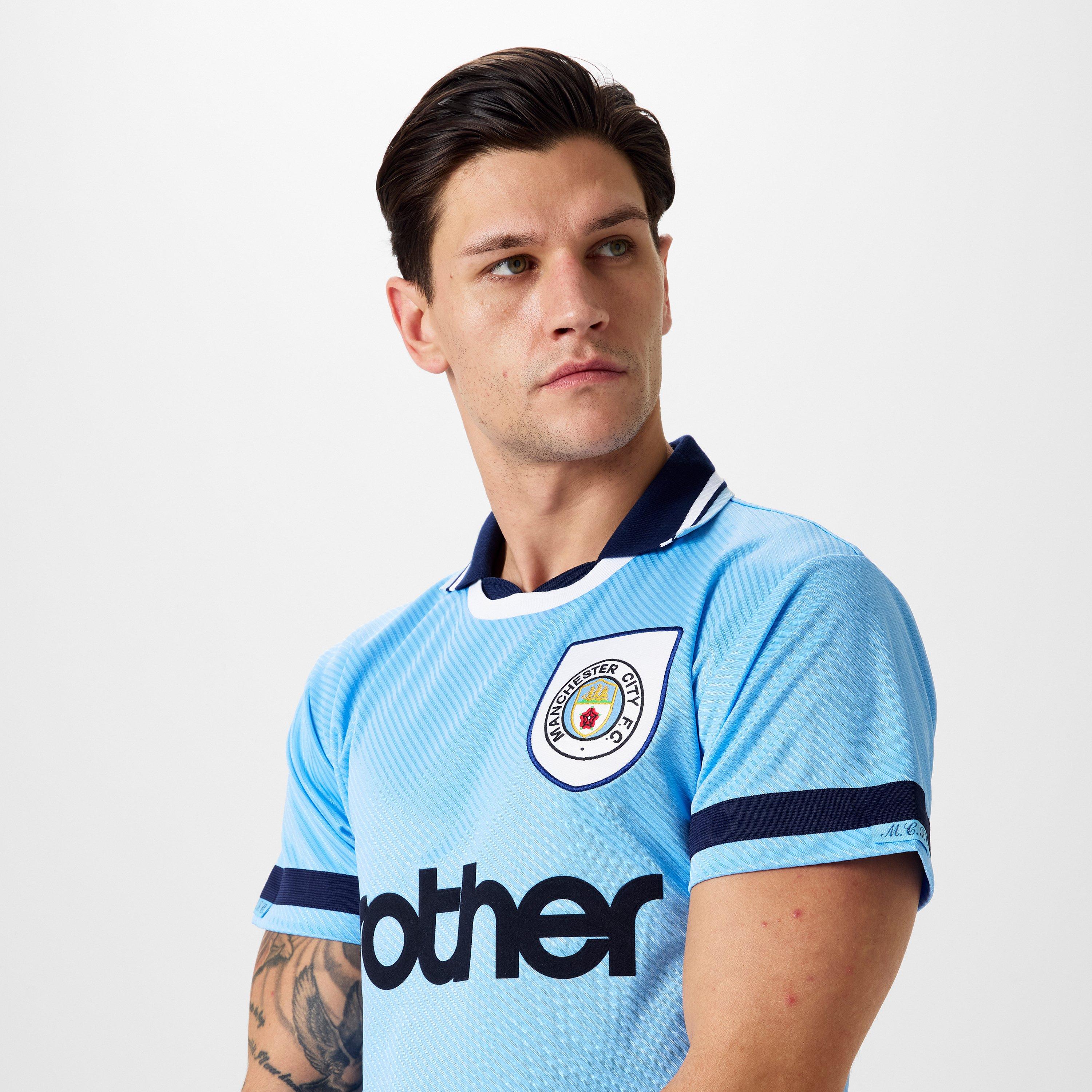 Score Draw SD Manchester City FC Home Shirt 1994 1995 Adults