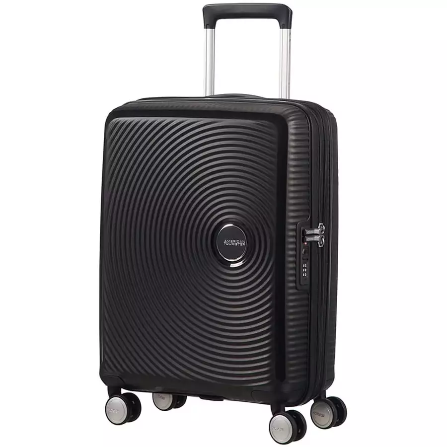 American Tourister Soundbox - 4-Rollen-Kabinentrolley S 55 cm erw. bass black