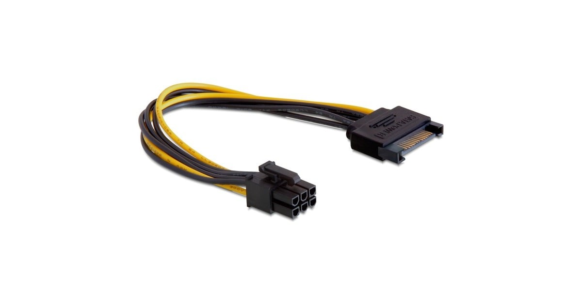 DeLOCK15-Pin-SATA > 6-Pin PCIe adapter